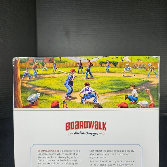 Brand New Boardwalk Puzzle Co "Up At Bat" One Thousand Pieces by Parker Hinckley - Picture 5 of 9